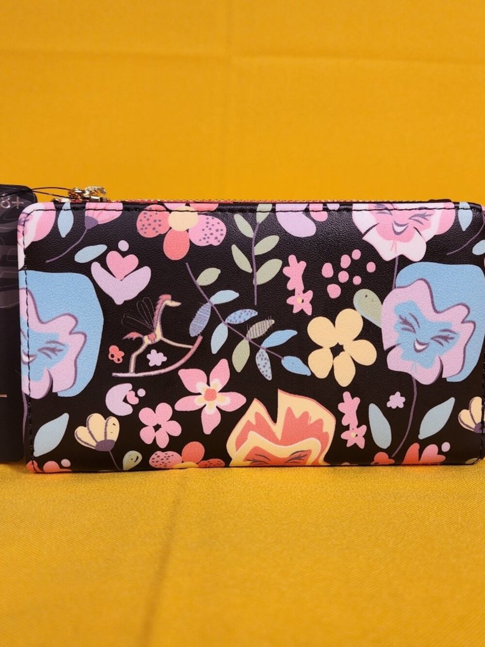 Loungefly Disney Alice in Wonderland Floral Wildflower Butterfly Flap Wallet NEW